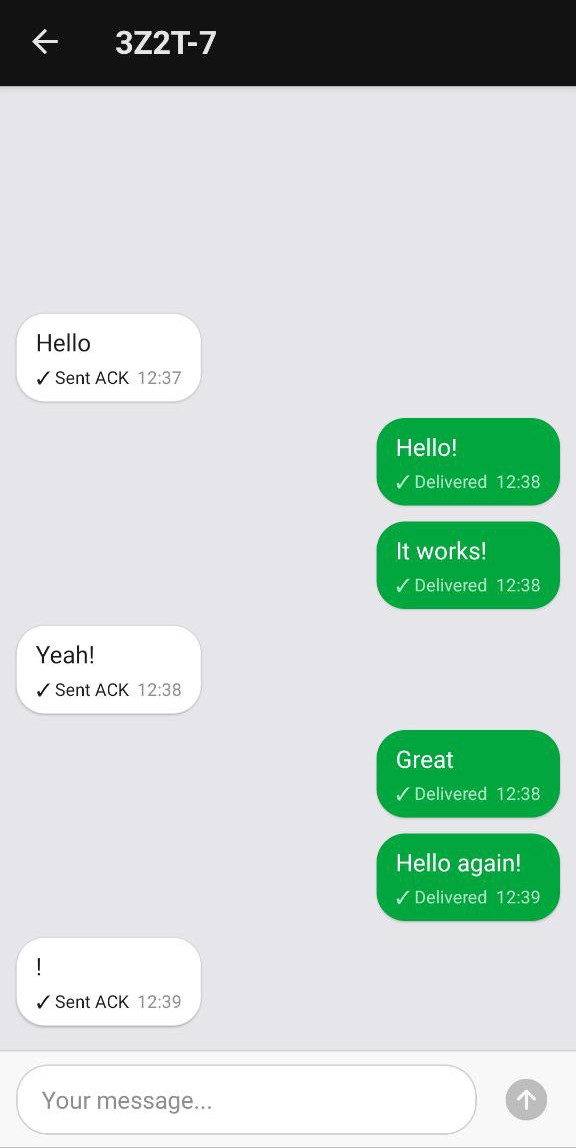 Chat messages